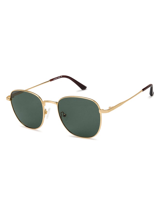 VINCENT CHASE Vintage Full Rim Round Frame Polarized & UV Protected Sunglasses VC S13119 - 51mm - Gold  - Image 2