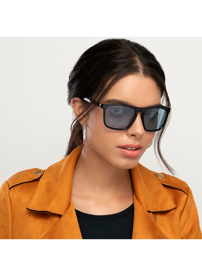 VINCENT CHASE Mirage Full Rim Wayfarer Frame Polarized & UV Protected Sunglasses VC S13981 - 54mm - Black  - Image 4