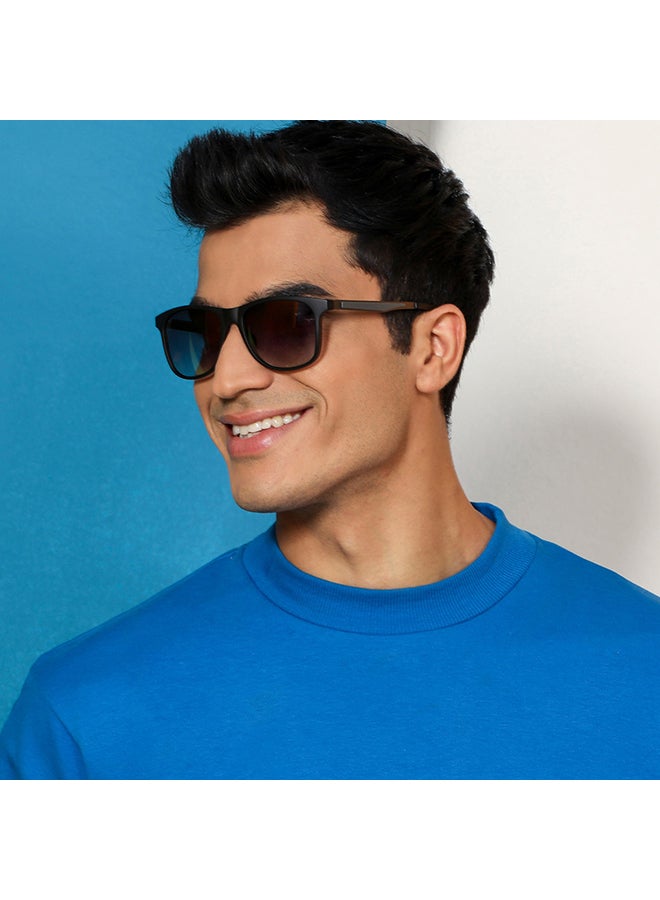 VINCENT CHASE - Nomades Full Rim Wayfarer Polarized & UV Protected Sunglasses For Men & Women VC S11113 - 54mm - Black - Image 1
