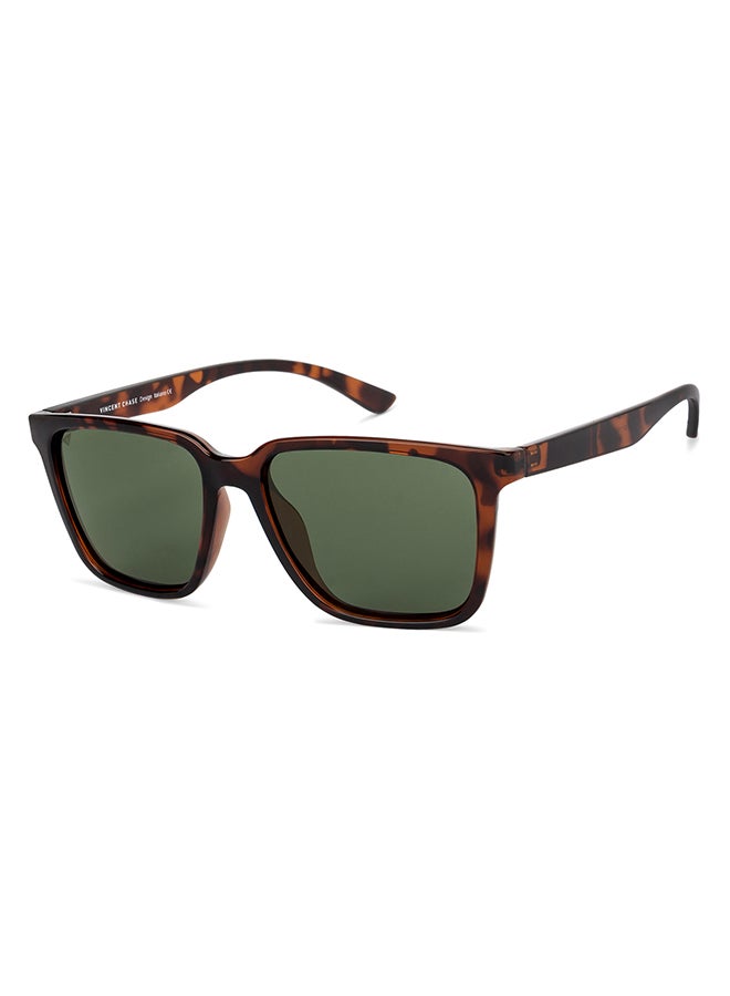 VINCENT CHASE Le Cirque Full Rim Polarized & UV Protected Wayfarer Sunglasses VC S11167 - Lens Size: 54mm - Brown  - Image 2
