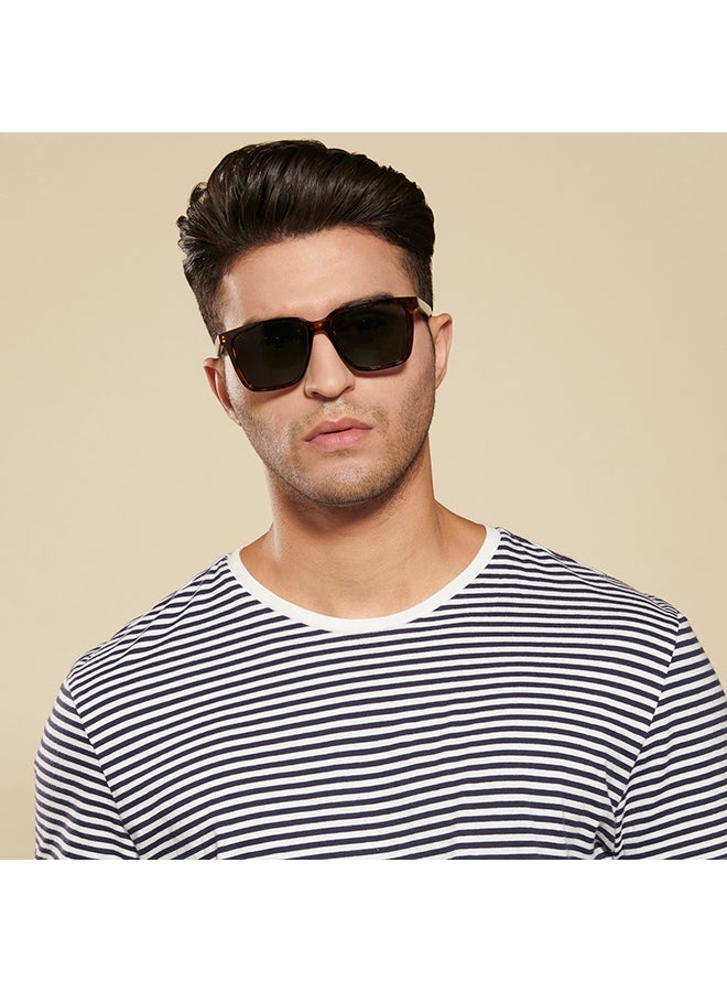 VINCENT CHASE Le Cirque Full Rim Polarized & UV Protected Wayfarer Sunglasses VC S11167 - Lens Size: 54mm - Brown  - Image 3