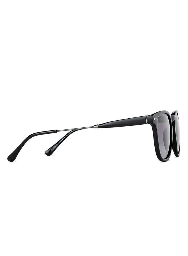 VINCENT CHASE Mirage Full Rim Round Polarized & UV Protected Sunglasses For Men & Women VC S14093 - 48mm - Black  - Image 4