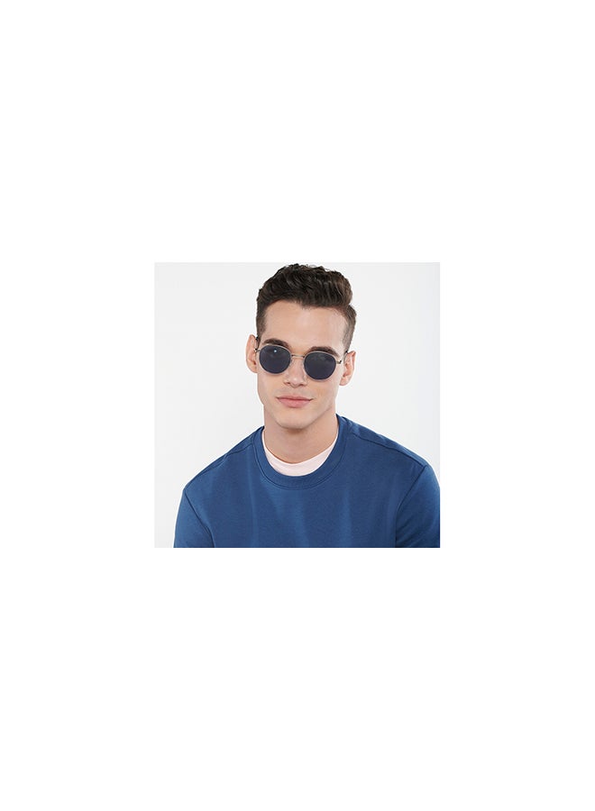 VINCENT CHASE Vintage Full Rim Round Polarized & UV Protected Sunglasses For Men & Women VC S13137 - 50mm - Gunmetal  - Image 3