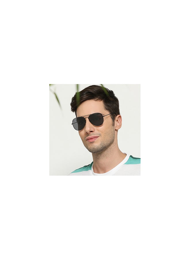 VINCENT CHASE Nomades Full Rim Aviator Frame Polarized & UV Protected Sunglasses VC S11075 - Lens Size: 50mm - Black  - Image 3
