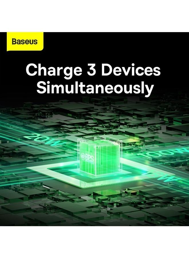 Baseus iPhone 15, 3 in 1 Fast Charging Cable 100W Retractable 1.7M, Type C to Lightning/USB-C/Micro, Data Transfer for iPhone 15 Pro Max, iPhone 15/15 Plus, iPad Pro, and MacBook/Huawei/Samsung and More Green Green - Image 4