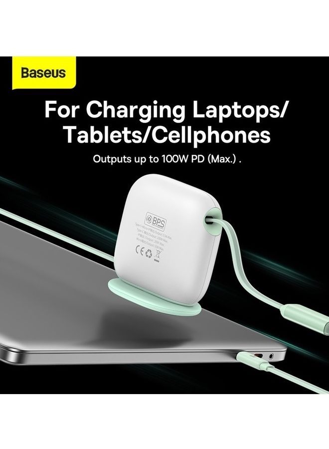 Baseus iPhone 15, 3 in 1 Fast Charging Cable 100W Retractable 1.7M, Type C to Lightning/USB-C/Micro, Data Transfer for iPhone 15 Pro Max, iPhone 15/15 Plus, iPad Pro, and MacBook/Huawei/Samsung and More Green Green - Image 5