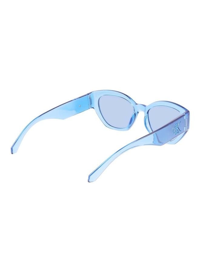 Women's Full Rim Injected Cat Eye Sunglasses CKJ22634S 5518 (410) Transparent Azure - v1660109775/N53340308A_6