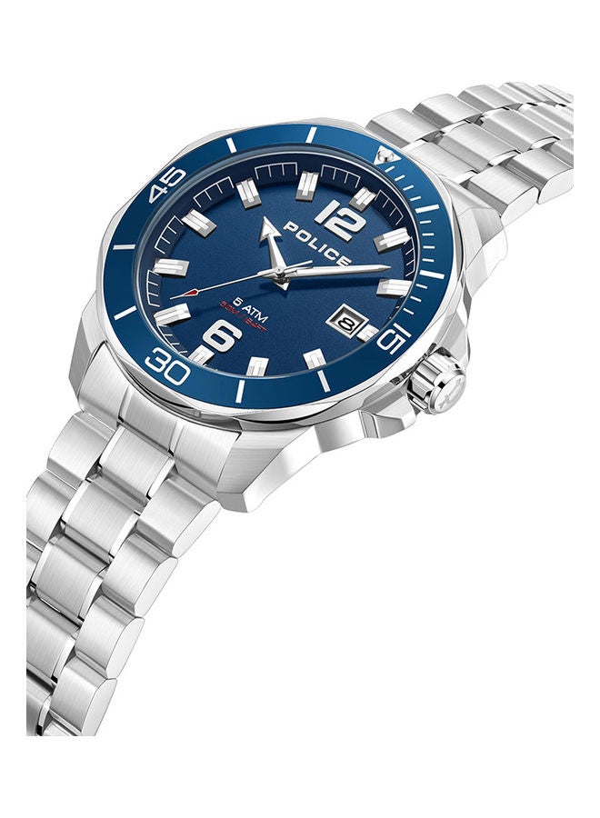 POLICE Men's Thornton Stainless Steel Analog Wrist Watch PEWJH2228103 - 43mm - Silver - Image 2