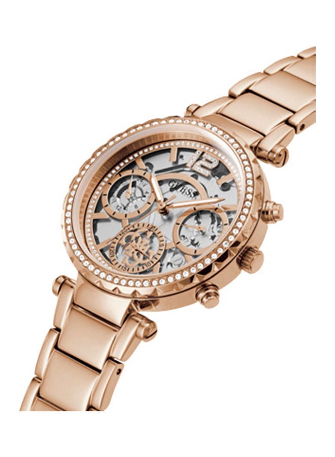 GUESS Women's Clear Dial Stainless Steel Multi-Function Watch GW0403L3  - Image 4