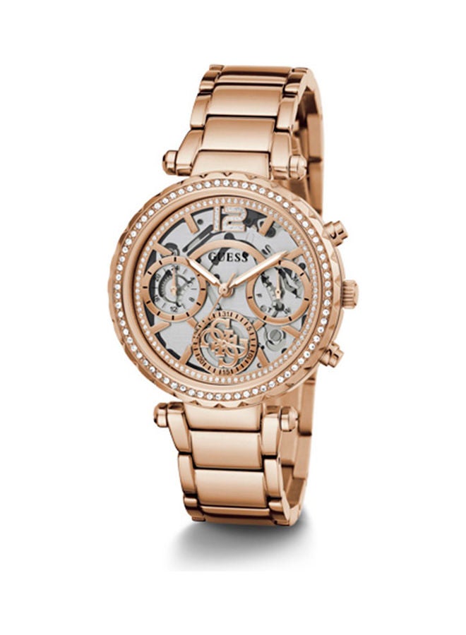 GUESS Women's Clear Dial Stainless Steel Multi-Function Watch GW0403L3  - Image 5