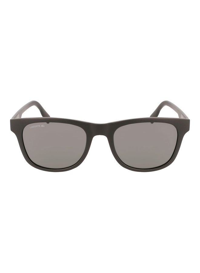 LACOSTE Full Rim Injected Modified Rectangle Sunglasses L969S 5420 (002) Matte Black  - Image 1
