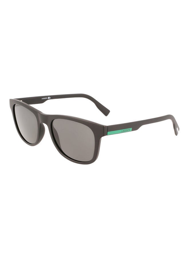 LACOSTE Full Rim Injected Modified Rectangle Sunglasses L969S 5420 (002) Matte Black  - Image 2