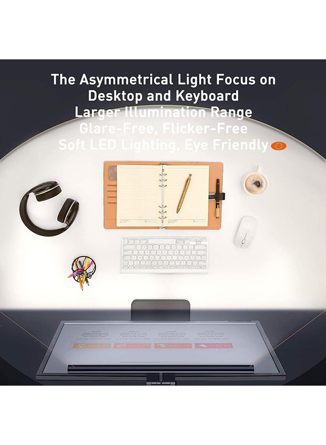 Baseus - Computer Monitor Light Screen bar E-Reading USB Powe Monitor Clamp Lamp Dimmable Eye Protect Monitor Lamps Adjustable Brightness/Color Temperature Over Monitor Light Bar Black - Image 1