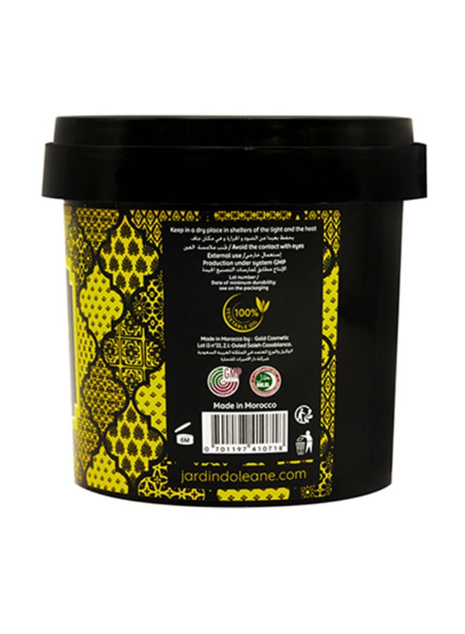 JARDIN D OLEANE Moroccan Black Soap With Lemon Essential Oil Black 500grams  - Image 3