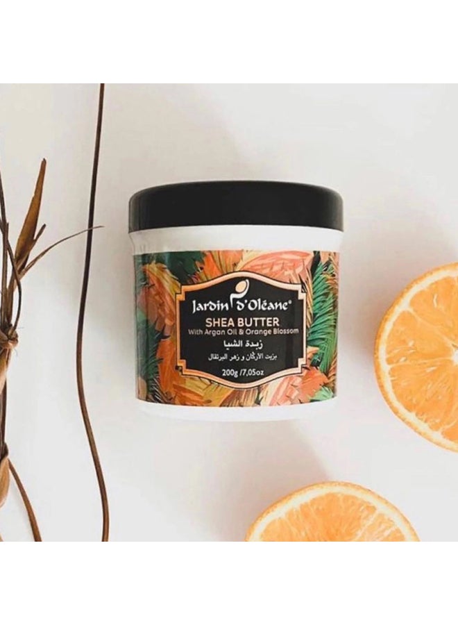 JARDIN D OLEANE Shea Butter With Argan Oil And Orange Blossom 200grams  - Image 2