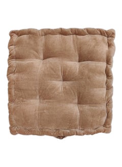هوم تاون Solid Patten Floor Cushion Cotton Pink 50x50cm  - Image 2