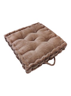 هوم تاون Solid Patten Floor Cushion Cotton Pink 50x50cm  - Image 4