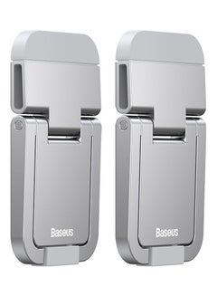 Baseus 2-Piece Slim Laptop Kickstand Desktop Notebook Heat  Dissipation Stand Holder Silver  - Image 1