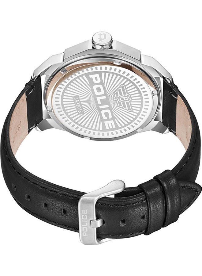 بوليس ساعة يد لاوكا - أنالوج بسوار جلدي PEWJA2204308 - 46 ملم - أسود - Image 3