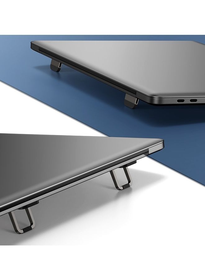 Baseus - 2-Piece Slim Laptop Kickstand Desktop Notebook Heat Dissipation Stand Grey - Image 1