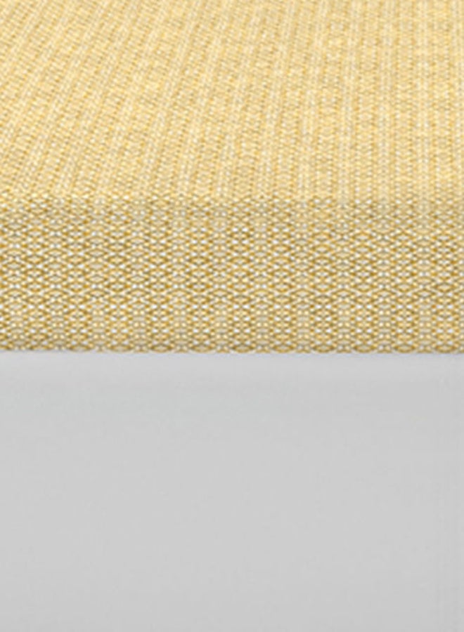 Amal - Fitted Bedsheet Set Single Size High Quality 100% Cotton Percale 144 TC Light Weight Everyday Use 1 Bed Sheet And 2 Pillow Cases Printed Gold Cotton Gold - Image 1