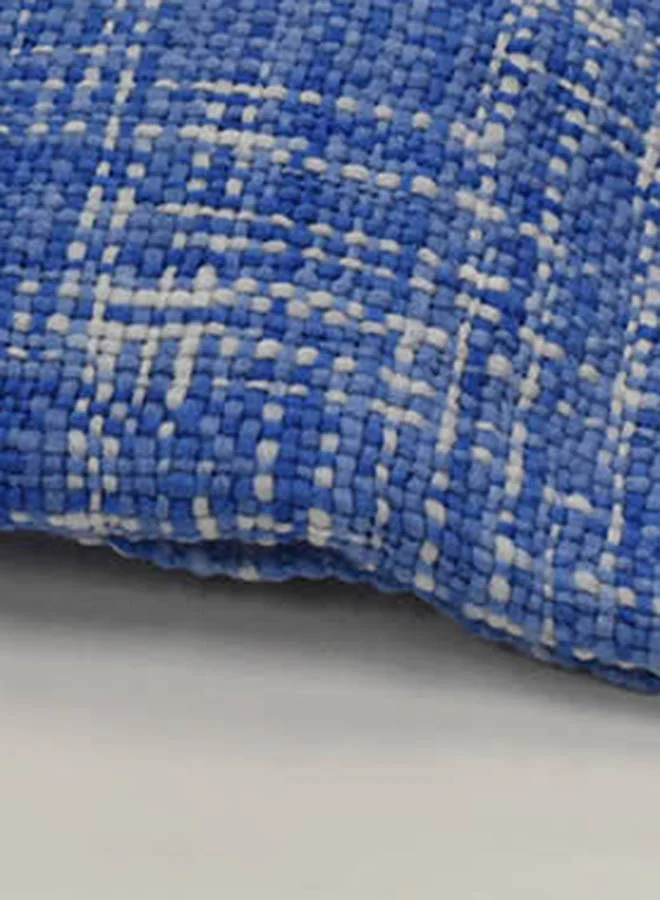 Noon East Lightweight Summer Blanket Queen Size 340 GSM Woven Texture All Season Blanket Bed And Sofa Throw Blue 150 x 200cm