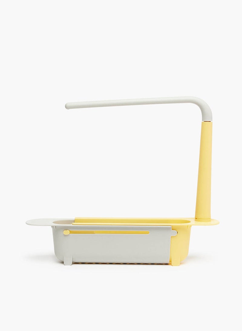Amal - Kitchen Sponge Holder - For Dish Cloth, Soap And Sponge Rack - Kitchen Accessories - Kitchen Tools - Sponge Rack/Yellow Grey 32 x 6 x 27cm - Image 1