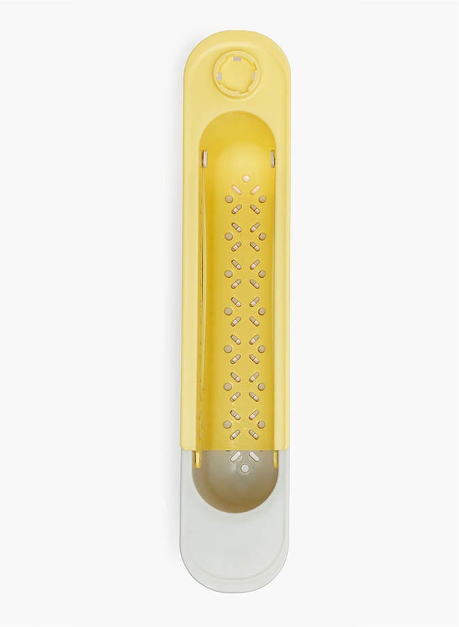 Amal - Kitchen Sponge Holder - For Dish Cloth, Soap And Sponge Rack - Kitchen Accessories - Kitchen Tools - Sponge Rack/Yellow Grey 32 x 6 x 27cm - Image 1