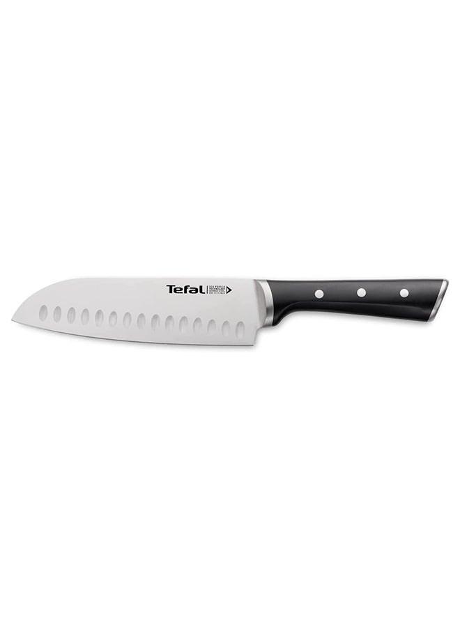 Tefal - TEFAL Ice Force Santoku Knife | 18 Cm | Kitchen Knife | German Stainless Steel Blade | Long-Lasting Cutting Performance and Sharpness | Dishwasher safe | Silver/Black | K2320614 Black 18cm - Image 1