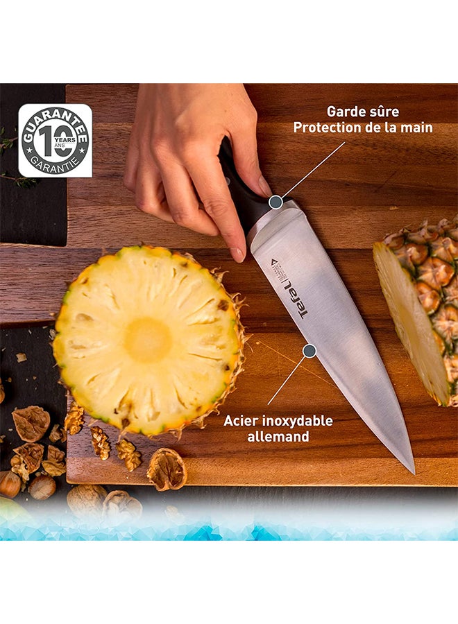 Tefal - TEFAL Ice Force Santoku Knife | 18 Cm | Kitchen Knife | German Stainless Steel Blade | Long-Lasting Cutting Performance and Sharpness | Dishwasher safe | Silver/Black | K2320614 Black 18cm - Image 1
