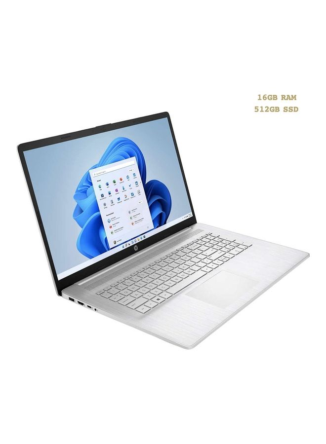 HP - Newest HP Notebook 17.3 Inch Display,Core i7/16GB RAM/512 GB SSD/ Intel Iris Xe Graphics Silver - Image 1
