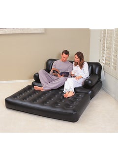 Bestway Multi-Max 5-In-1 Air Couch With Sidewinder Ac Air Pump Black 74 x 60 x 25inch  - Image 3