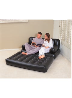 Bestway Multi-Max 5-In-1 Air Couch With Sidewinder Ac Air Pump Black 74 x 60 x 25inch  - Image 4