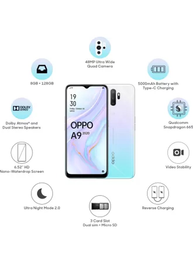 OPPO - A9 (2020) Dual SIM Vanilla Mint 8GB RAM 128GB 4G LTE - Image 1