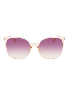 Women's Full Rim Injected Modified Rectangle Sunglasses CK22521S 5818 (835) Peach