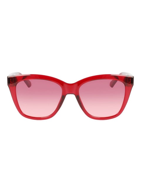 Women's Full Rim Injected Square Sunglasses CKJ22608S 5417 (679) Cherry
