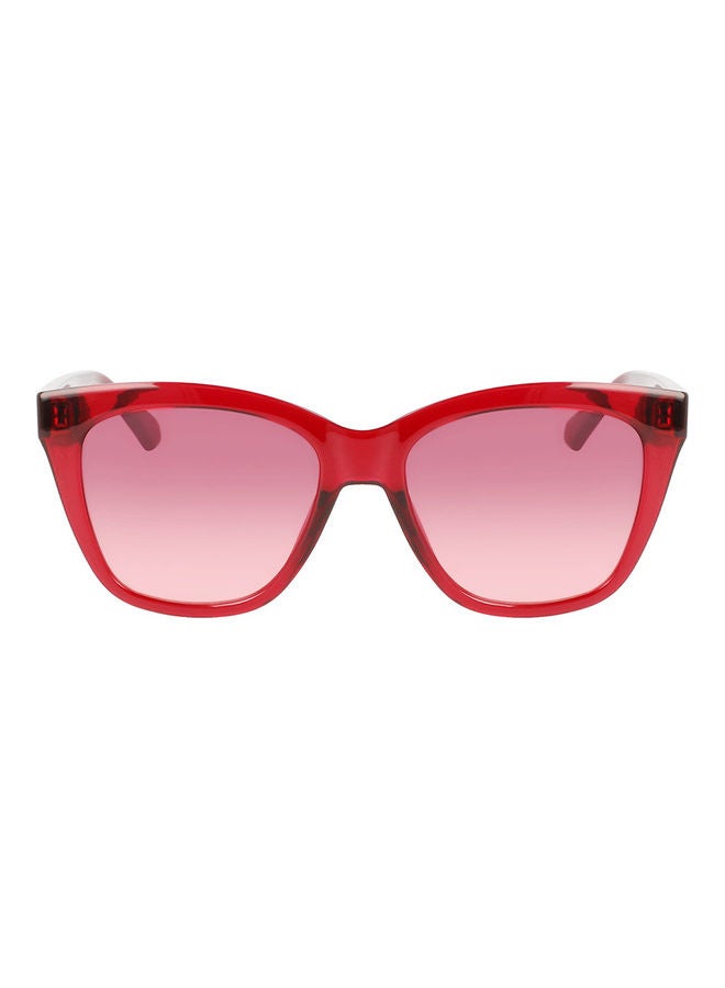 Calvin Klein Jeans - Women's Full Rim Injected Square Sunglasses CKJ22608S 5417 (679) Cherry - Image 1