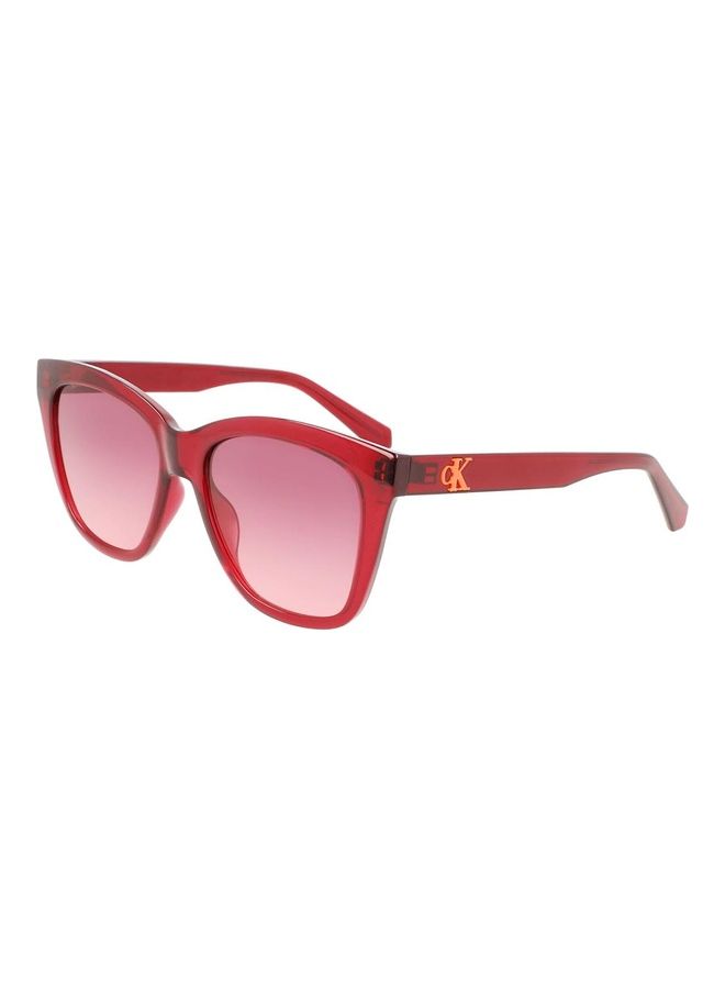 Calvin Klein Jeans - Women's Full Rim Injected Square Sunglasses CKJ22608S 5417 (679) Cherry - Image 1