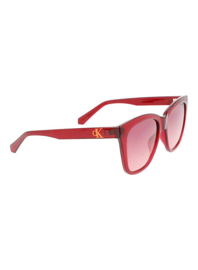 Calvin Klein Jeans - Women's Full Rim Injected Square Sunglasses CKJ22608S 5417 (679) Cherry - Image 1