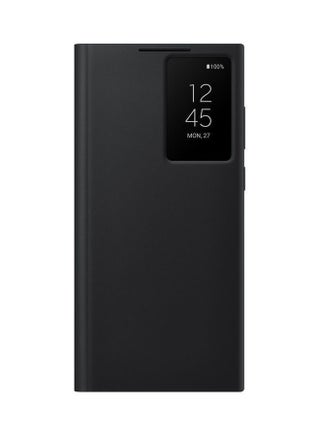 Galaxy S22 Ultra Smart Clear View Cover Black - v1660134132/N52731928A_1