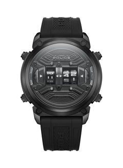 Men's Rotor Silicone Strap Wrist Watch PEWJP2228502 - 50mm - Black