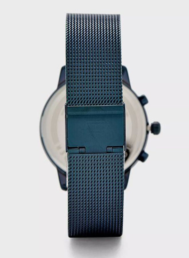 TOMMY HILFIGER - Women's Blake Round Shape Stainless Steel Analog Wrist Watch 38 mm - Blue - 1782305 - Image 1