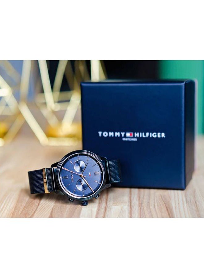 TOMMY HILFIGER - Women's Blake Round Shape Stainless Steel Analog Wrist Watch 38 mm - Blue - 1782305 - Image 1