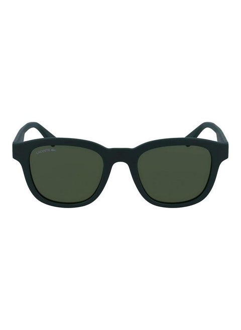 Men's Full Rim Injected Modified Rectangle Sunglasses L966S 5020 (301) Matte Green