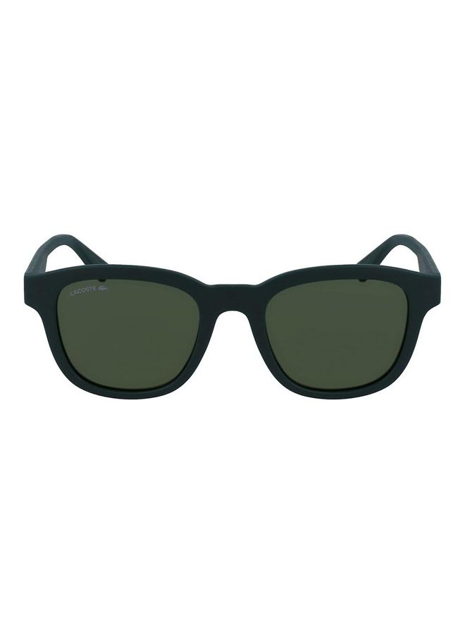 LACOSTE - Men's Full Rim Injected Modified Rectangle Sunglasses L966S 5020 (301) Matte Green - Image 1