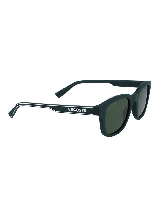LACOSTE - Men's Full Rim Injected Modified Rectangle Sunglasses L966S 5020 (301) Matte Green - Image 1