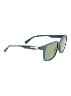 LACOSTE Men's Full Rim Injected Modified Rectangle Sunglasses L967S 5519 (401) Matte Blue  - Image 3