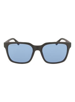 Men's Full Rim Injected Modified Rectangle Sunglasses L967S 5519 (010) Matte Charcoal Black