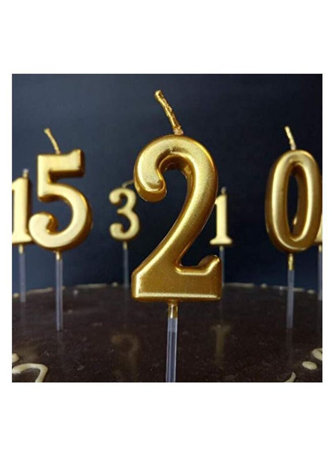 كول بيبي شمعة عيد ميلاد رقم 2 مقاس 2 × 4 سم، لعمر سنتين فما فوق  - Image 4