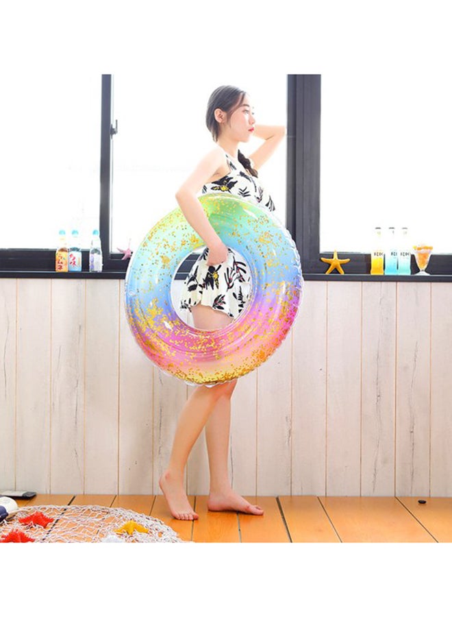 Cool Baby Inflatable Rainbow Glitter Swim Ring Float, Age 3+ Years - Image 3